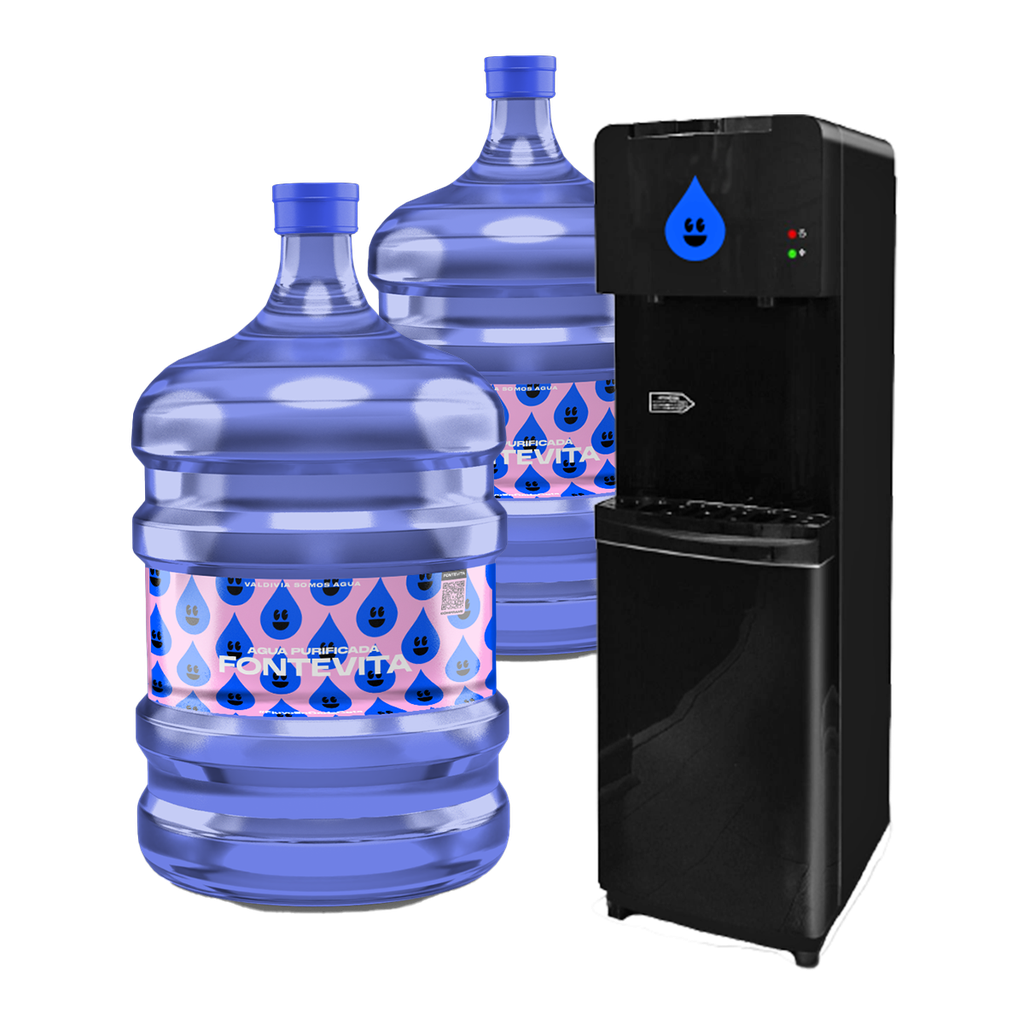 PACK DISPENSADOR BLACK+ 2 BOTELLONES 20 L